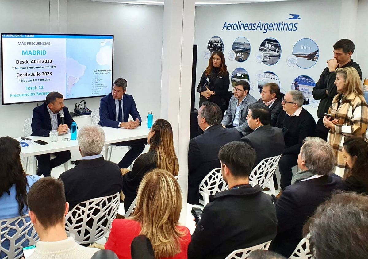 Fitur Aerolíneas Argentinas suma frecuencias a Madrid y Roma