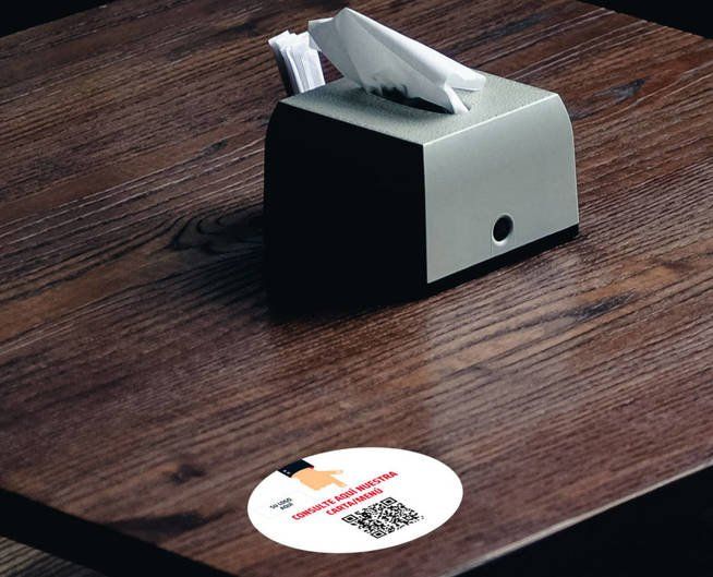 Una alternativa para las cartas es el uso de los dispositivos electrónicos, vía lectura de código QR.