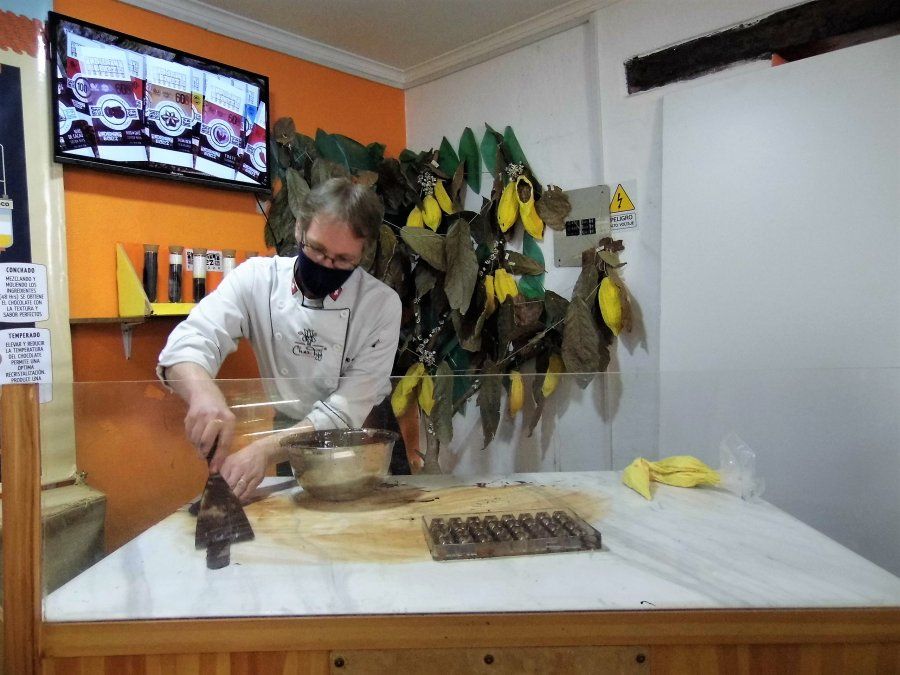 Local de chocolate en la Ronda (Centro Histórico de Quito)