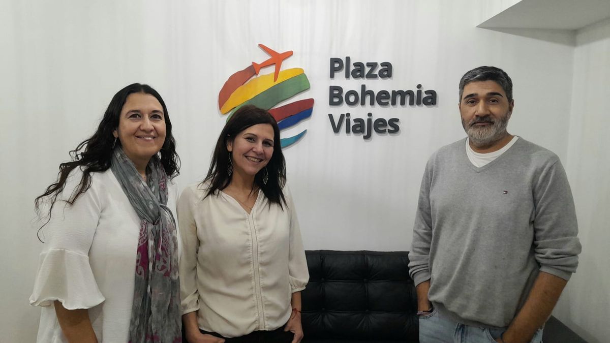 Plaza Bohemia Viajes: Alejandra Robert, Liliana Mac Dougall y Alfredo Domínguez.