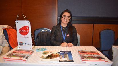 María Fernanda Cuervo, ejecutiva comercial de Viajes Celtour en el Ladevi Workshop Bogotá.