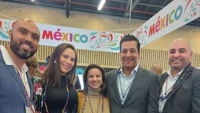 Equipo de Aeroméxico en Colombia.