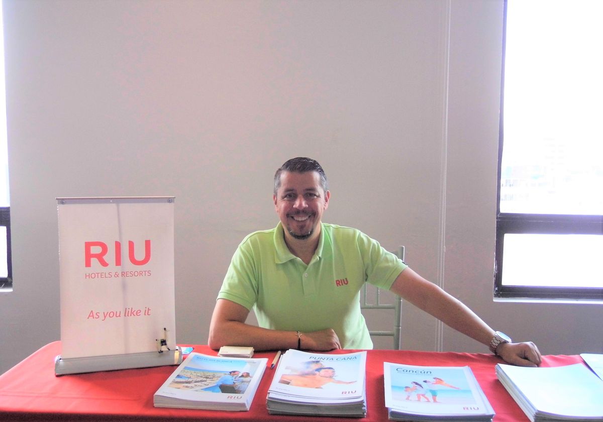 Enrique Mejía, gerente de ventas de RIU para Colombia, Ecuador y Guatemala.