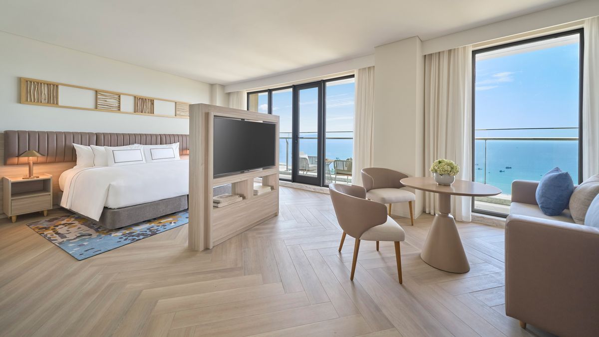 Una de las habitaciones premium con vistas al mar Una de las habitaciones premium con vistas al mar 
