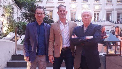 Fernando Nariccio, jefe del Departamento Exportativo y Nacional de Turar; junto a Carlos Ferrucci, presidente; y Ambrosio Mayer, vicepresidente.