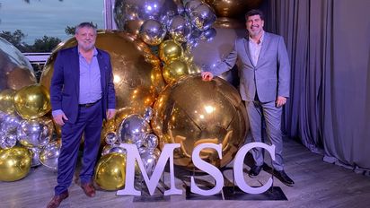 Pablo Laudonia, gerente de Ventas de MSC Cruceros; junto a Javier Massignani, managing director para Argentina y Latinoamérica.