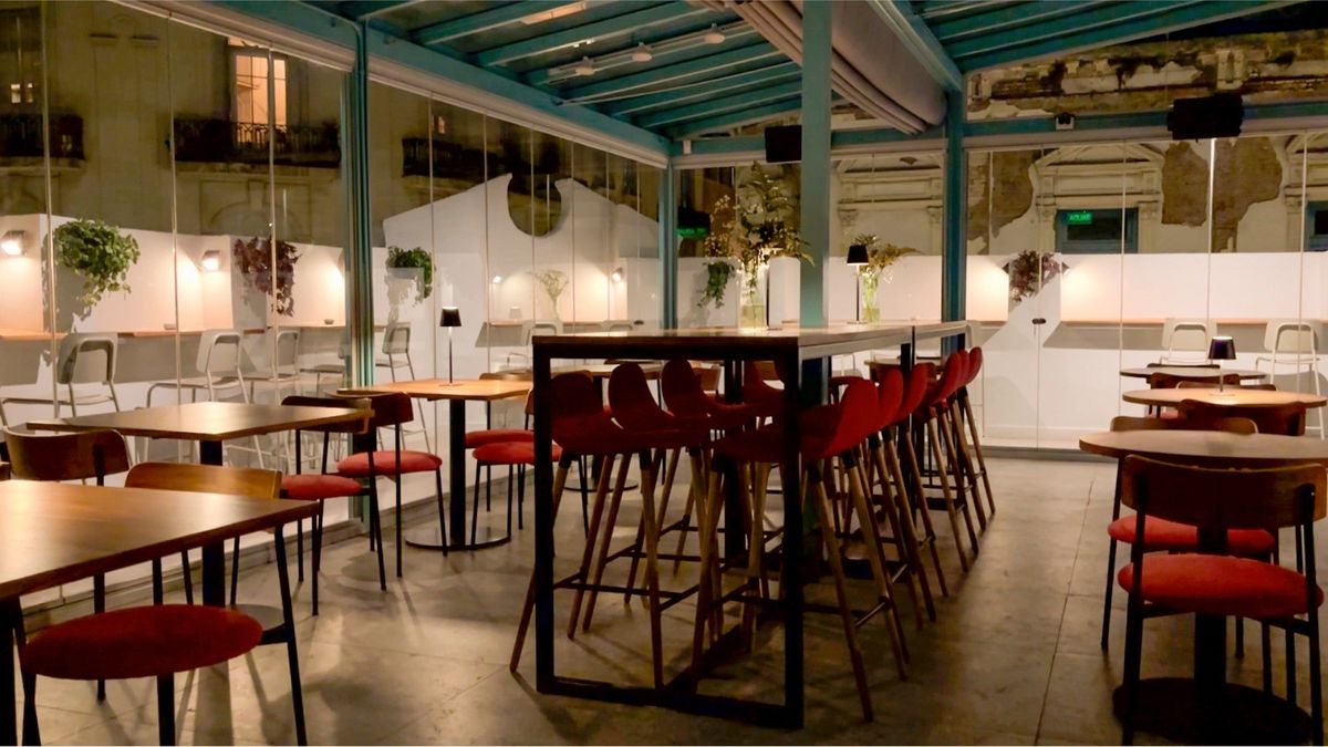 Terraza de La Carbonera, con un exclusivo espacio gastronómico. 