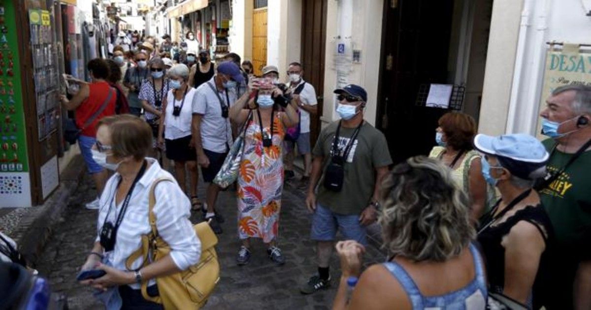 Turistas estadounidenses en Espana Turistas estadounidenses en Espana