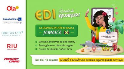 Ola premiará a ocho agentes con un viaje a Jamaica con aéreos y estadía incluida.
