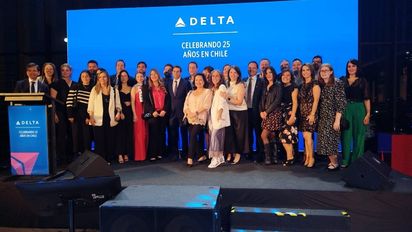Delta Air Lines celebró 25 años en Chile 