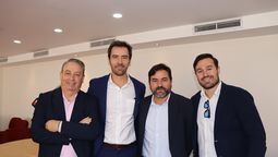 José Felix Cano, director de Ventas de VerdeSicilia; Alejandro García, gerente general de Viajes Celtour; Angel Villalba, director comercial y Victor Piedrabuena de EuroWelcome.