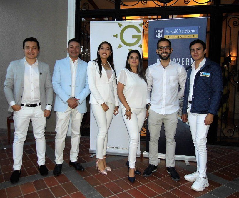 Directivos de Golden Vacations y Royal Caribbean Ecuador.