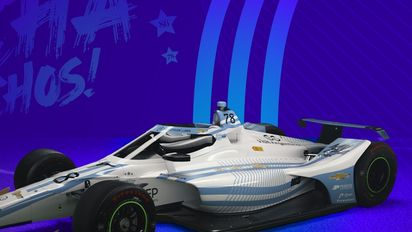 Argentina: el Dallara-Chevrolet #78 conducido por Agustín Canapino llevará los colores celeste y blanco de la bandera nacional en la 107º edición de las 500 millas de Indianápolis categoría NTT Indycar Series.