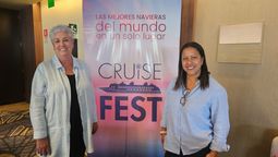 Kimberly Burns y Milagros Olivos, organizadoras del Cruise Fest en Perú, el evento que potencia la presencia y posicionamiento del producto crucero en el mercado peruano.