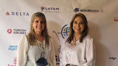 Alicia Maldonado, gerente general de Global Mercado del Turismo y Olga Lucia Salazar, gerente comercial de Global Mercado del Turismo.