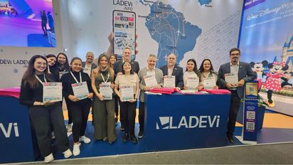 Equipo de Ladevi en el marco de la Vitrina Turística Anato 2025.