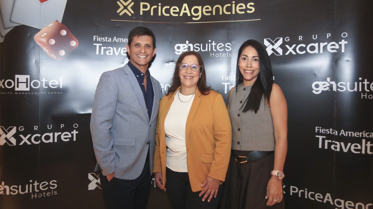Harold Asca, Zoraida Cedeño y Diana Cuadros, equipo de PriceAgencies en el primer showcase en Lima.