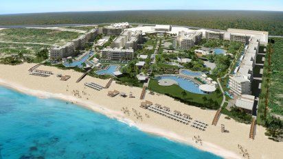 Planet Hollywood Beach Resort Cancun, uno de los hoteles de lujo que se inaugurará en diciembre.