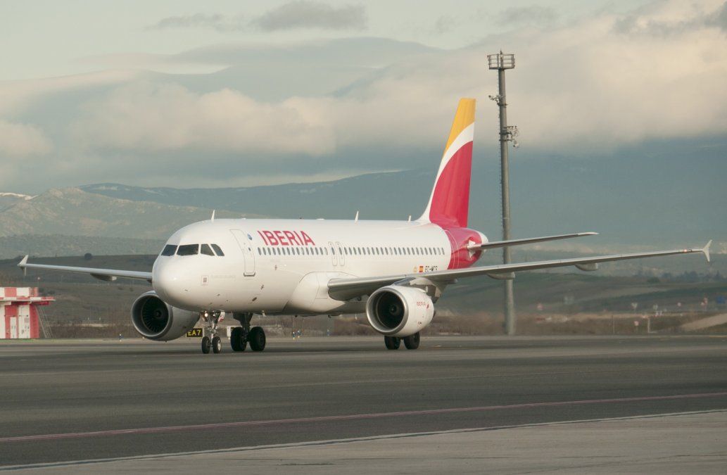 Un Airbus A320 de Iberia.