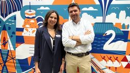 Johana Pardo, training manager de Visit Orlando y Santiago Peláez, gerente general de Unión de Representaciones.