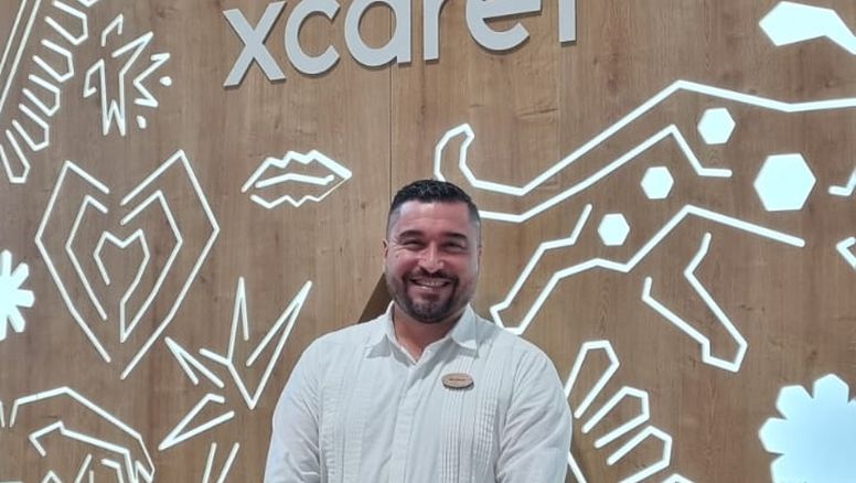 Gustavo Colin, director de Ventas para Latinoamérica México Europa y Asia de Grupo Xcaret en Fitur 2022.