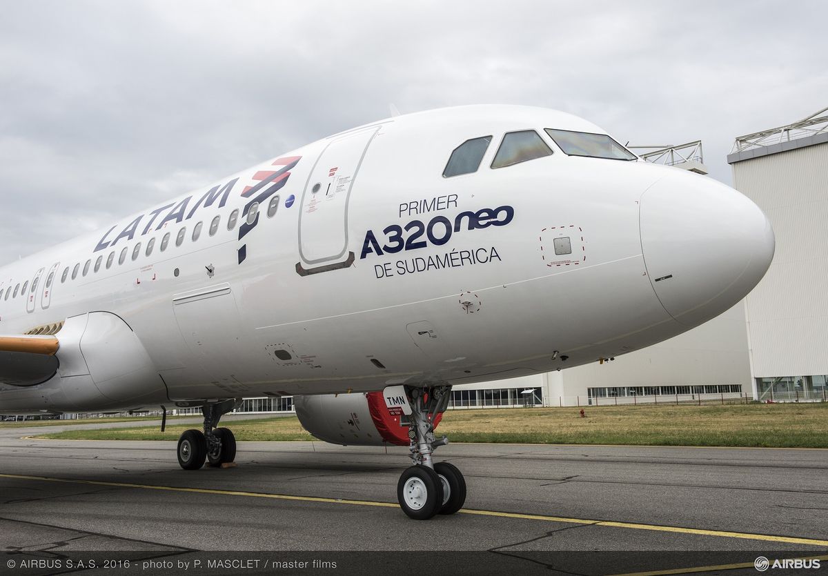 Airbus tiene presencia en Chile con aviones que son operados por Latam
