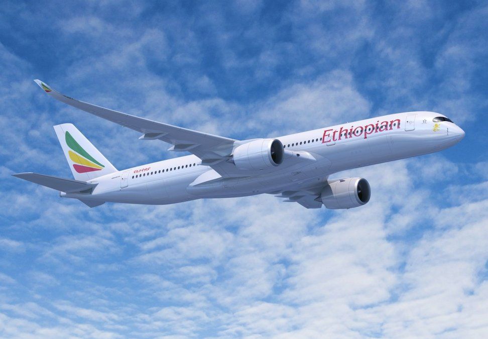 Ethiopian también opera, en sus rutas más largas, aviones Airbus A350.