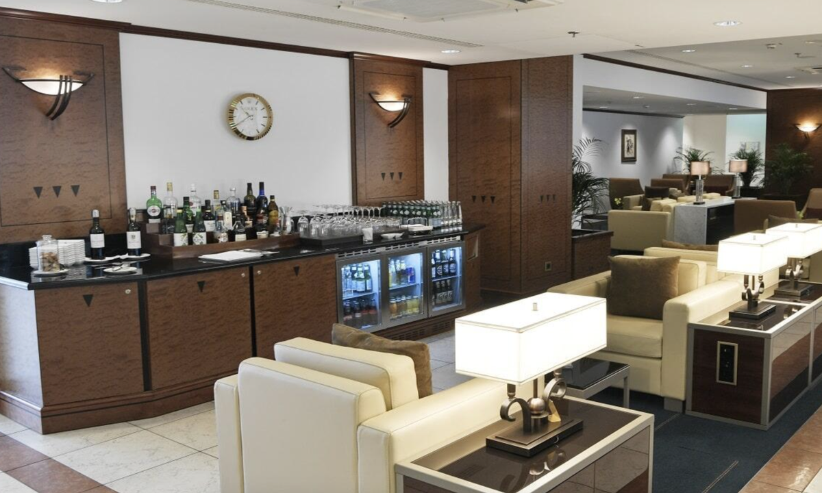 Una de las salas VIP remodeladas por Emirates, en Munich (Alemania).