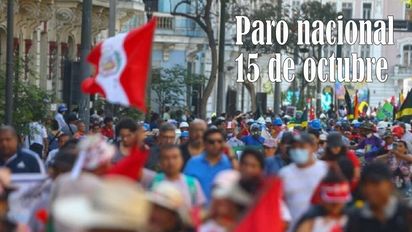 Gremios piden que la marcha del 15 de octubre se realice con respeto y en paz.