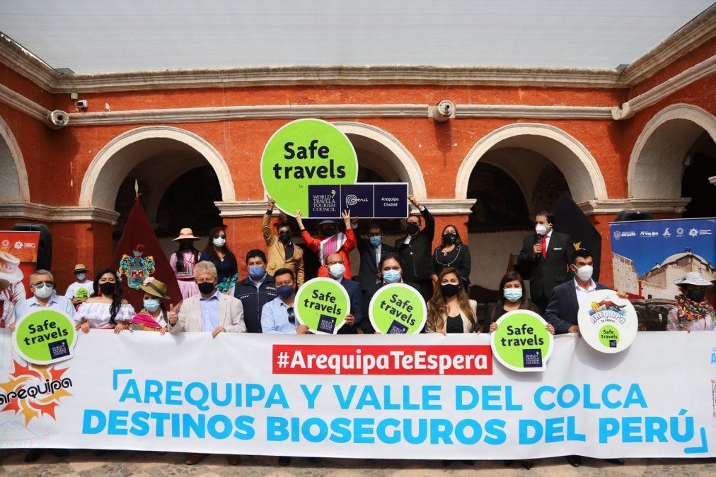 Mincetur anuncia que Arequipa Ciudad y el Destino Valle y Cañón del Colca, se encuentran calificados, como seguros ante el Covid-19. - Ladevi Medios y Soluciones Mincetur anuncia que Arequipa Ciudad y el Destino Valle y Cañón del Colca, se encuentran calificados, como seguros ante el Covid-19.