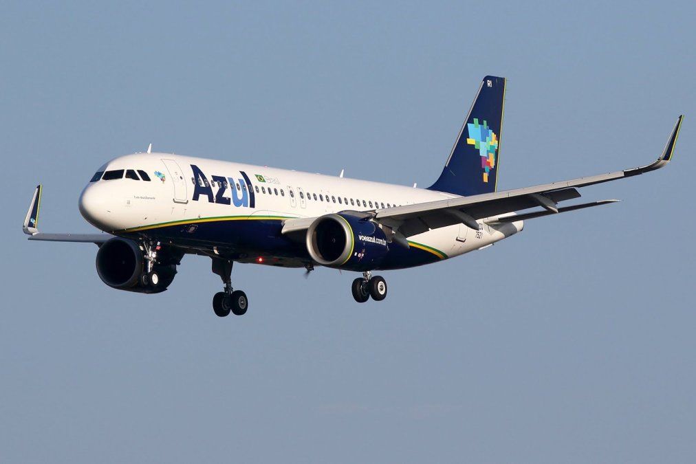 Uno de los Airbus A320 de Azul Linhas Aereas.