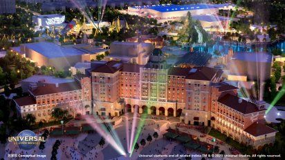 El Universal Studios Grand Hotel es una de las dos propiedades que tendrá el predio en China.&nbsp;