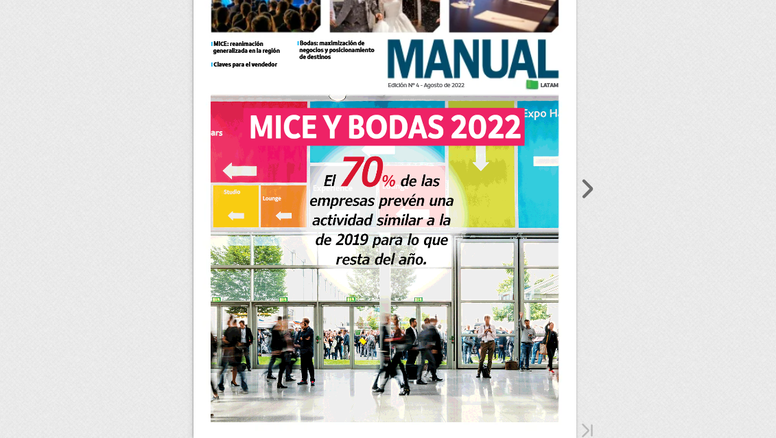 El Manual MICE y Bodas 2022 contiene información calificada sobre a la situación del mercado nacional y regional respecto a este segmento turístico.