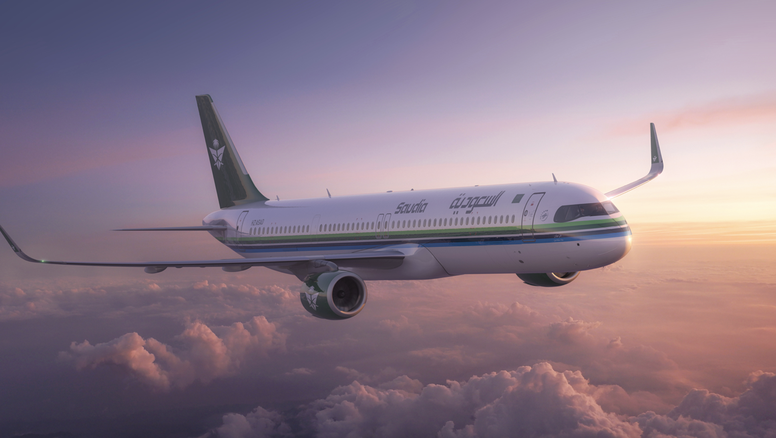 Avión de Saudi Airlines.