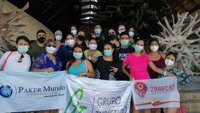 Representantes de GTT junto a agencias de viajes participantes en Fam Trip hacia México.