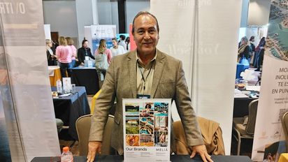 Hernán Parra de Meliá Hotels durante su participación del Ladevi Workshop de temporada baja 2026, para compartir con el trade chileno las novedades en sus marcas de lujo y del nuevo Paradisus Cancún.&nbsp;