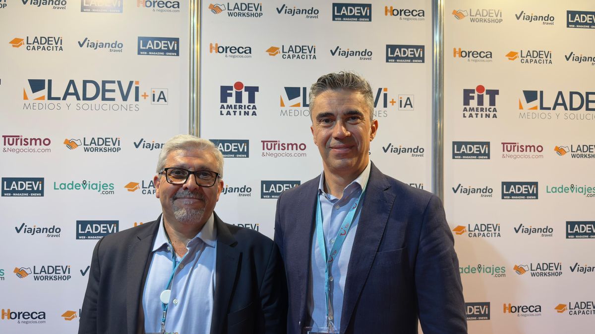Alejandro Fernández, delegado comercial de TUI Americas; y Valentín Escalera, director comercial de TUI Spain, Portugal y Américas.