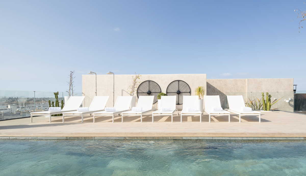 Rooftop del Eurostars Casa Anfa 4 estrellas.