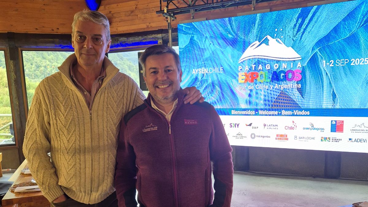 Roque Palacios, director general de Expolagos, juntos a Rodrigo Bravo, gerente de Loberías del Sur. Roque Palacios, director general de Expolagos, juntos a Rodrigo Bravo, gerente de Loberías del Sur.