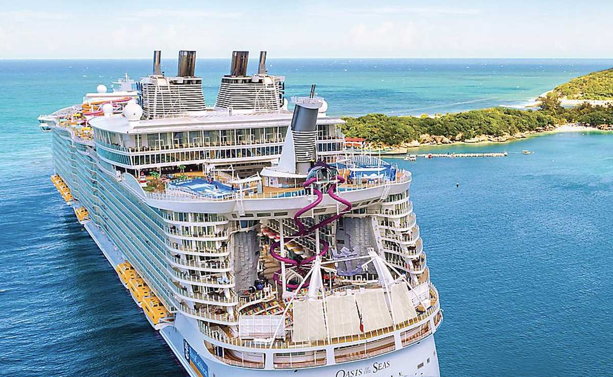 Oasis of the seas, el crucero mas grande de Europa, propiedad de Royal Caribbean.