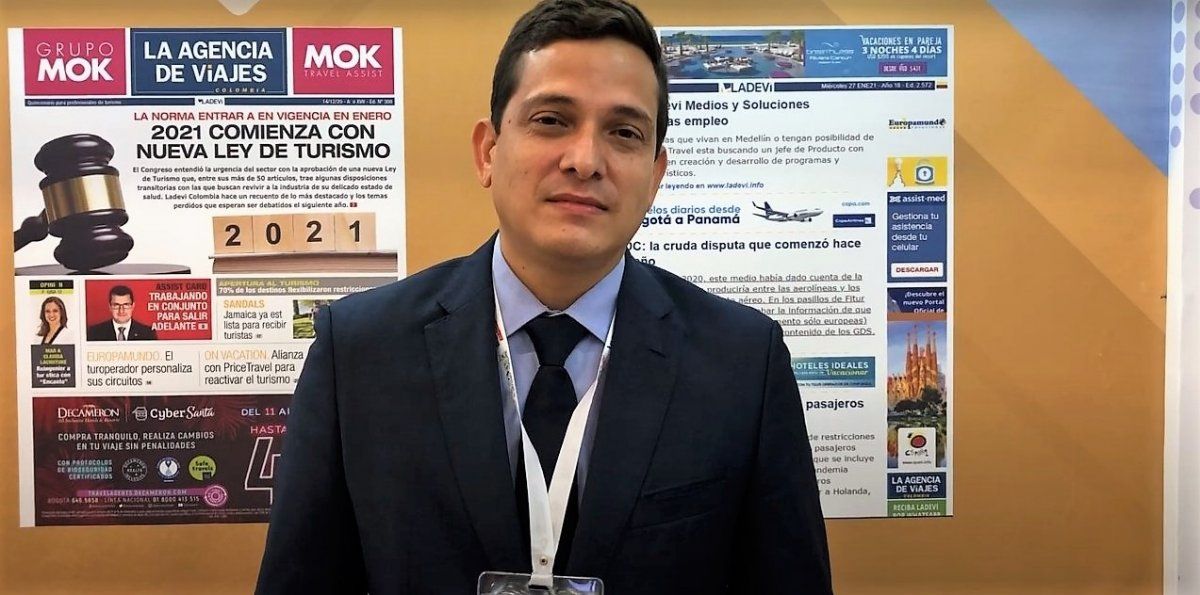 Irvin Pérez Muñoz, presidente de Fontur en la Vitrina Turística Anato 2021.