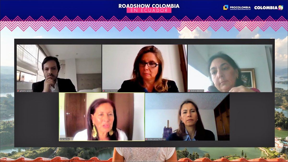 Panel Conectividad y Confianza en el marco del Roadshow de ProColombia en Ecuador.