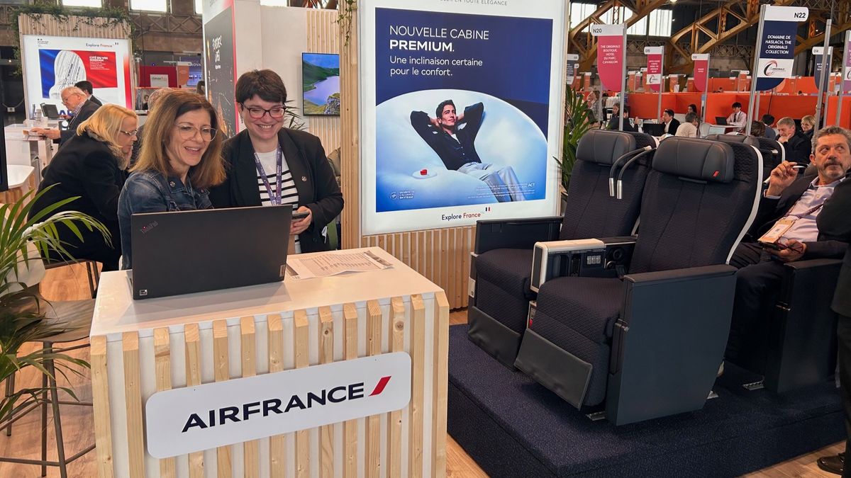 Air France contó con un espacio destacado en Rendez-Vous en France 2025.