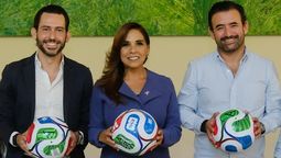 Quintana Roo: Mara Lezama, gobernadora; Bernardo Cueto, secretario de Turismo; y Andrés Martínez, director del Consejo de Promoción Turística. 