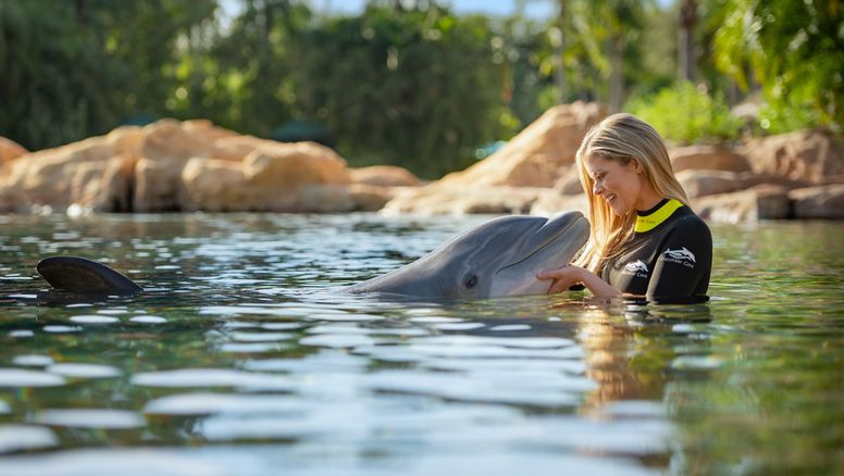 Discovery Cove invita a los turistas a relajarse en su parque ubicado en Orlando, Florida.