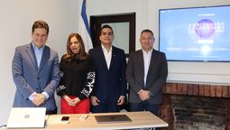 José Andrés Duarte, presidente ejecutivo de Cotelco; Silvia María Mendoza, presidenta nacional de la Sociedad Colombiana de Arquitectos (SCA); Henry Andrés Gualdrón, director CIPSCA (Centro de Innovación y Productividad de SCA); y Edwin Bernal, director ejecutivo de Cotelco. &nbsp;