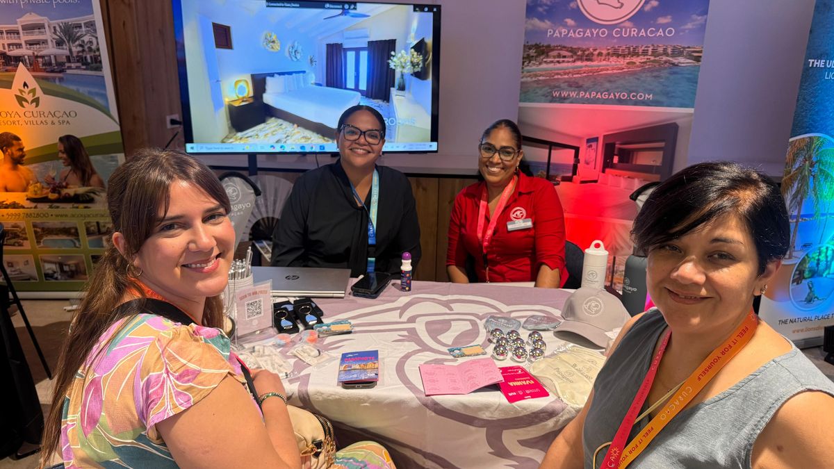 Stand de Papagayo, durante las reuniones uno a uno en el marco del Latin American Trade Symposium. 