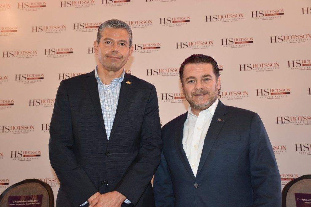 Leopoldo Soto Montes, director de operaciones de Capitali, Grupo Hotelero, y Fernando Olivera.