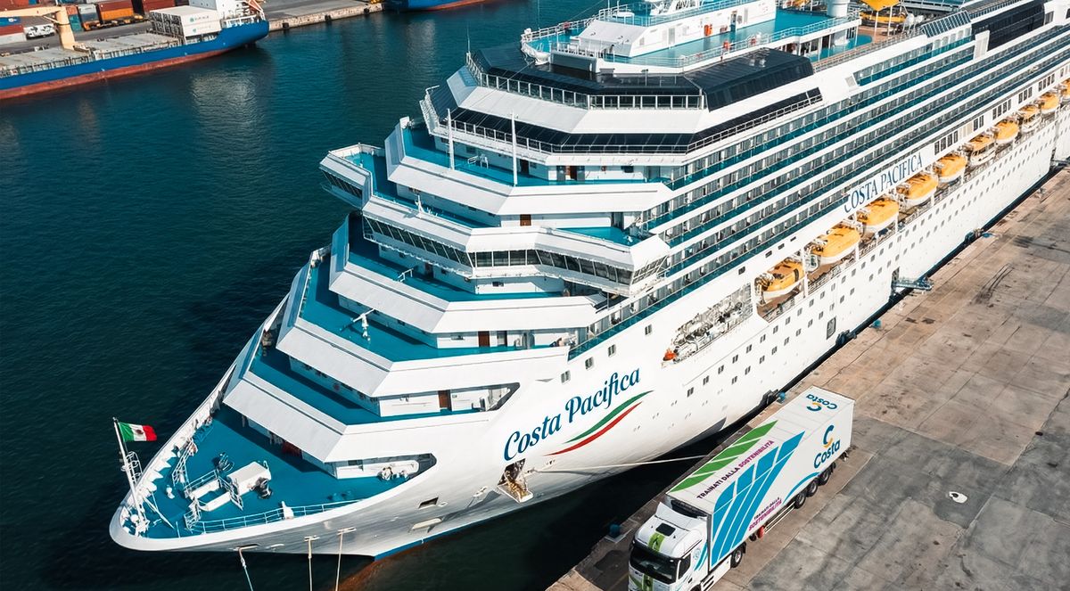 Costa Cruceros realizó las pruebas piloto de descarbonización marítima en los puertos de Génova y Savona.