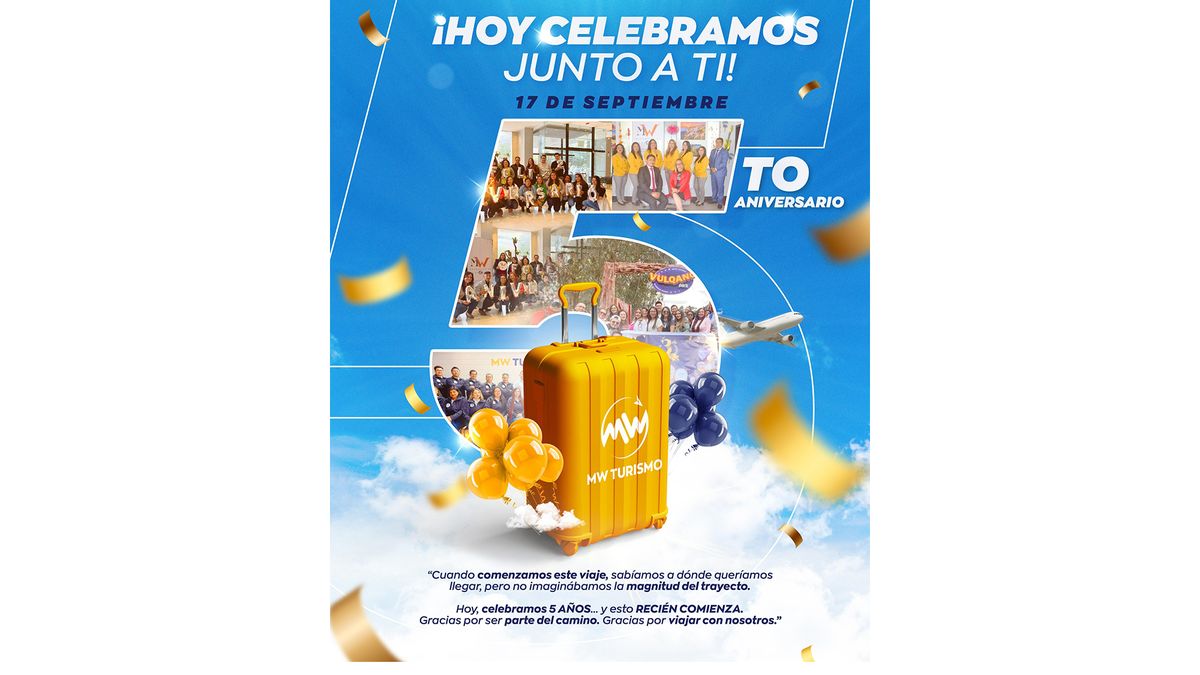MW Turismo dedica mensaje por su aniversario.